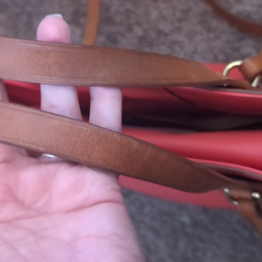 Dooney & Bourke Coral Tote with Brown Accents - Picture 10 of 12